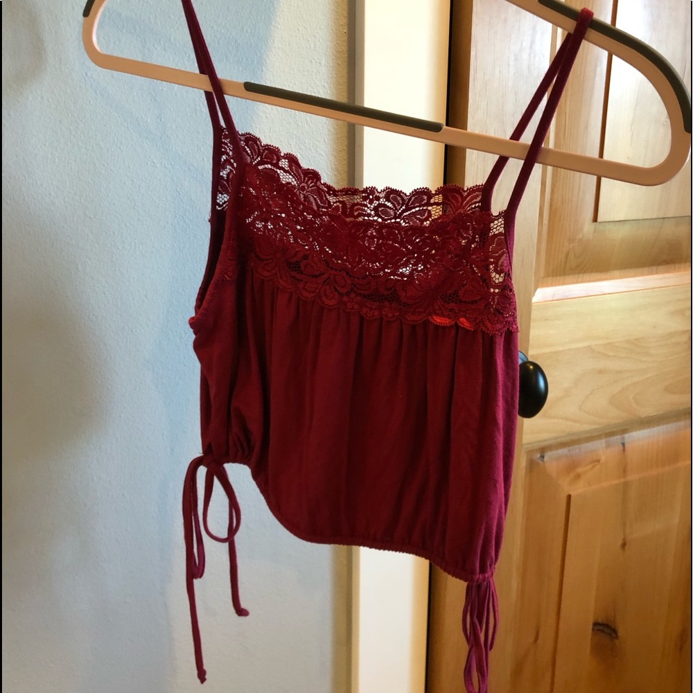 Cropped Maroon Top